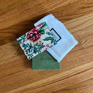 Gucci Floral Card Holder